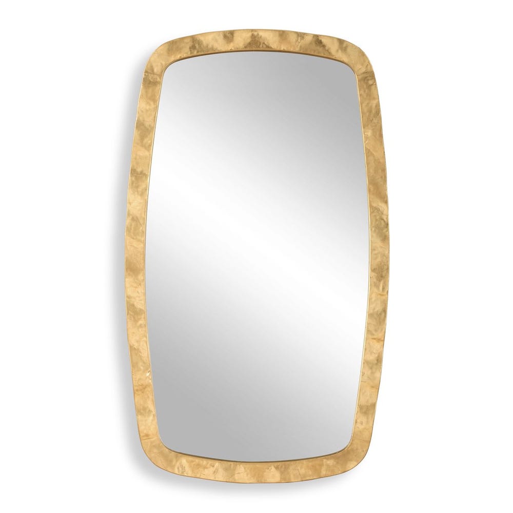 Casa Bella Living Iron Framed Gold Leaf Mirror - Image 3