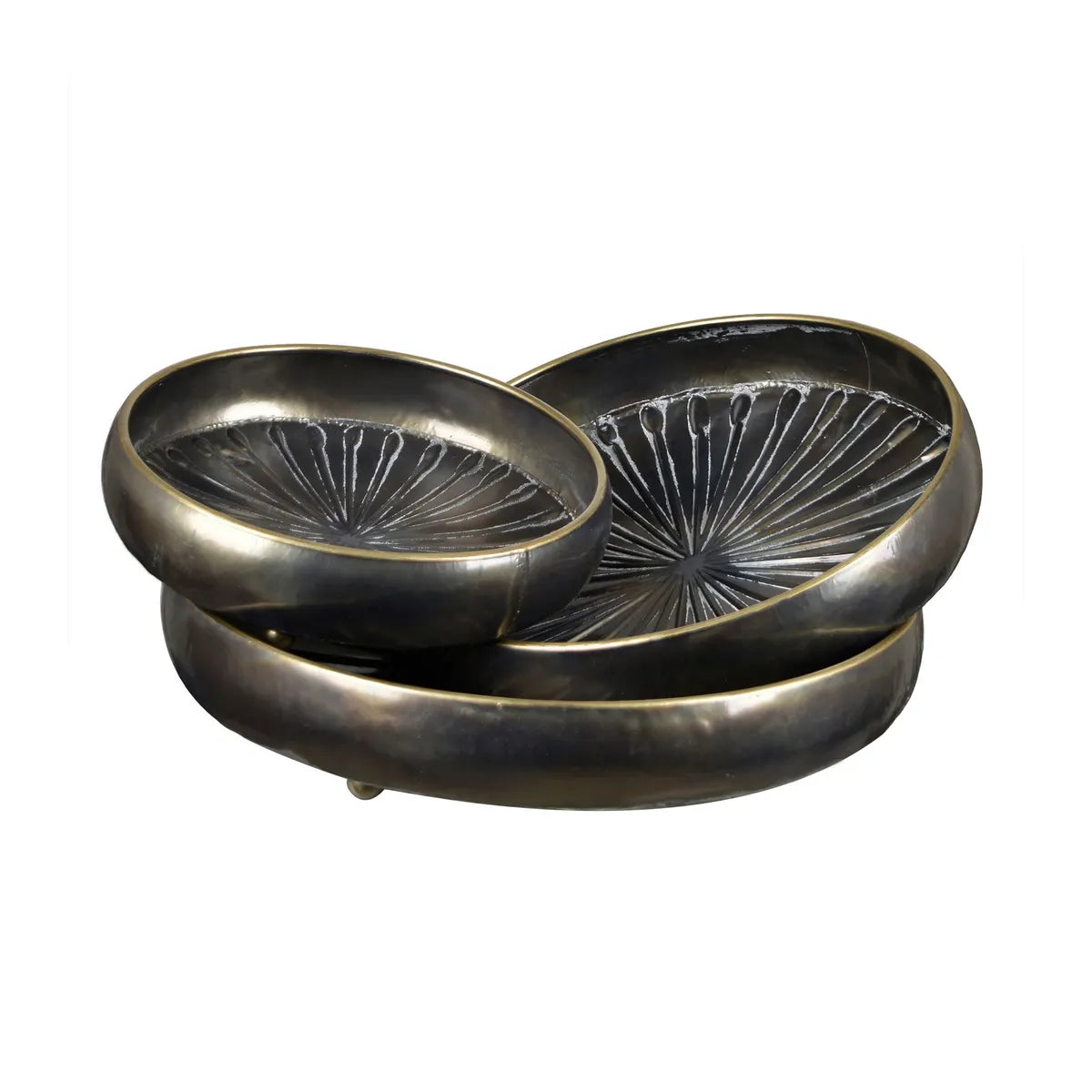 Crestview Collection Jordan Trays ~ Set Of 3 - Image 3