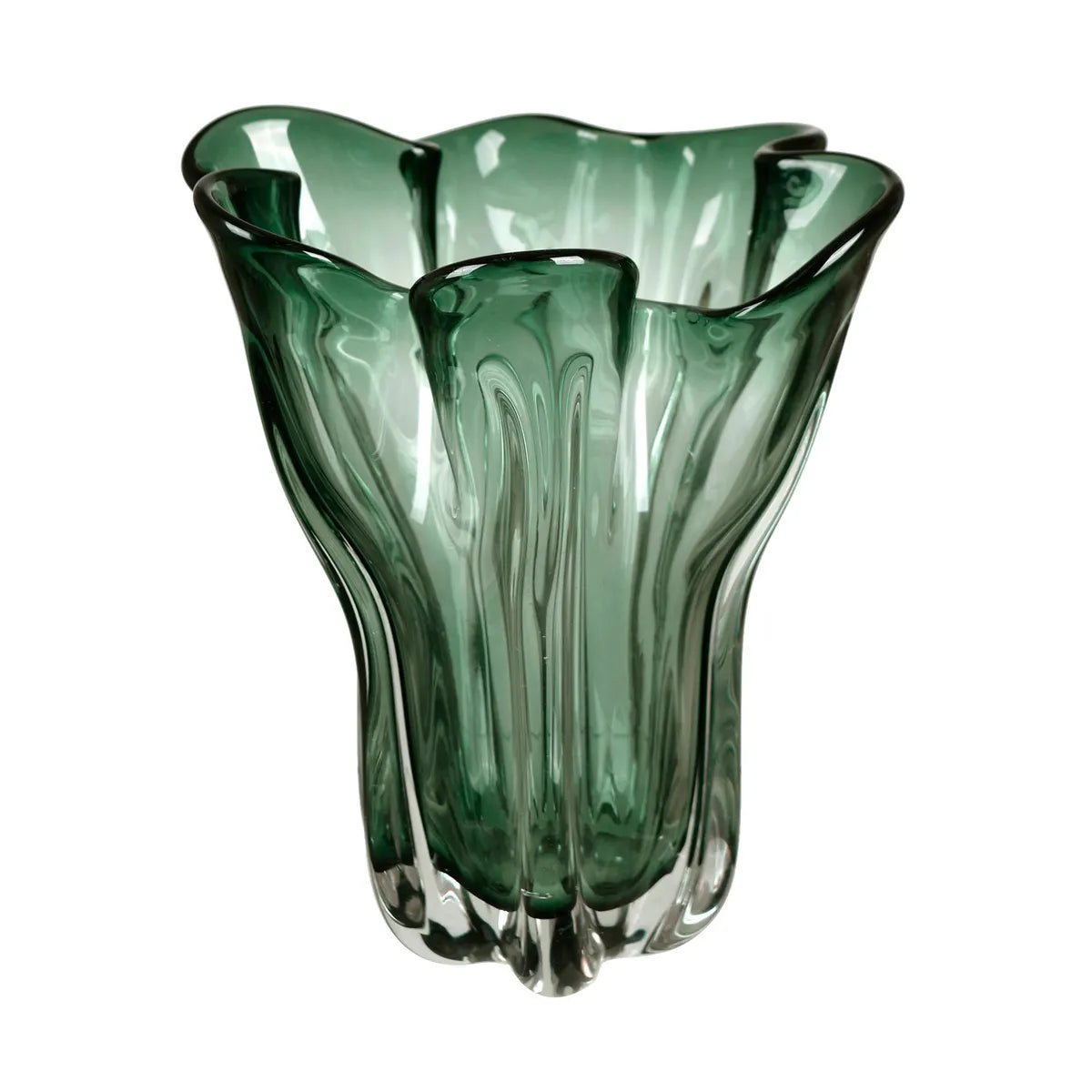Crestview Collection Meryl Green Glass Vase - Image 1