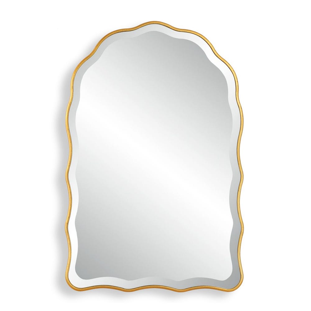 Casa Bella Living Gold Leaf Scalloped Arch Mirror - Image 3