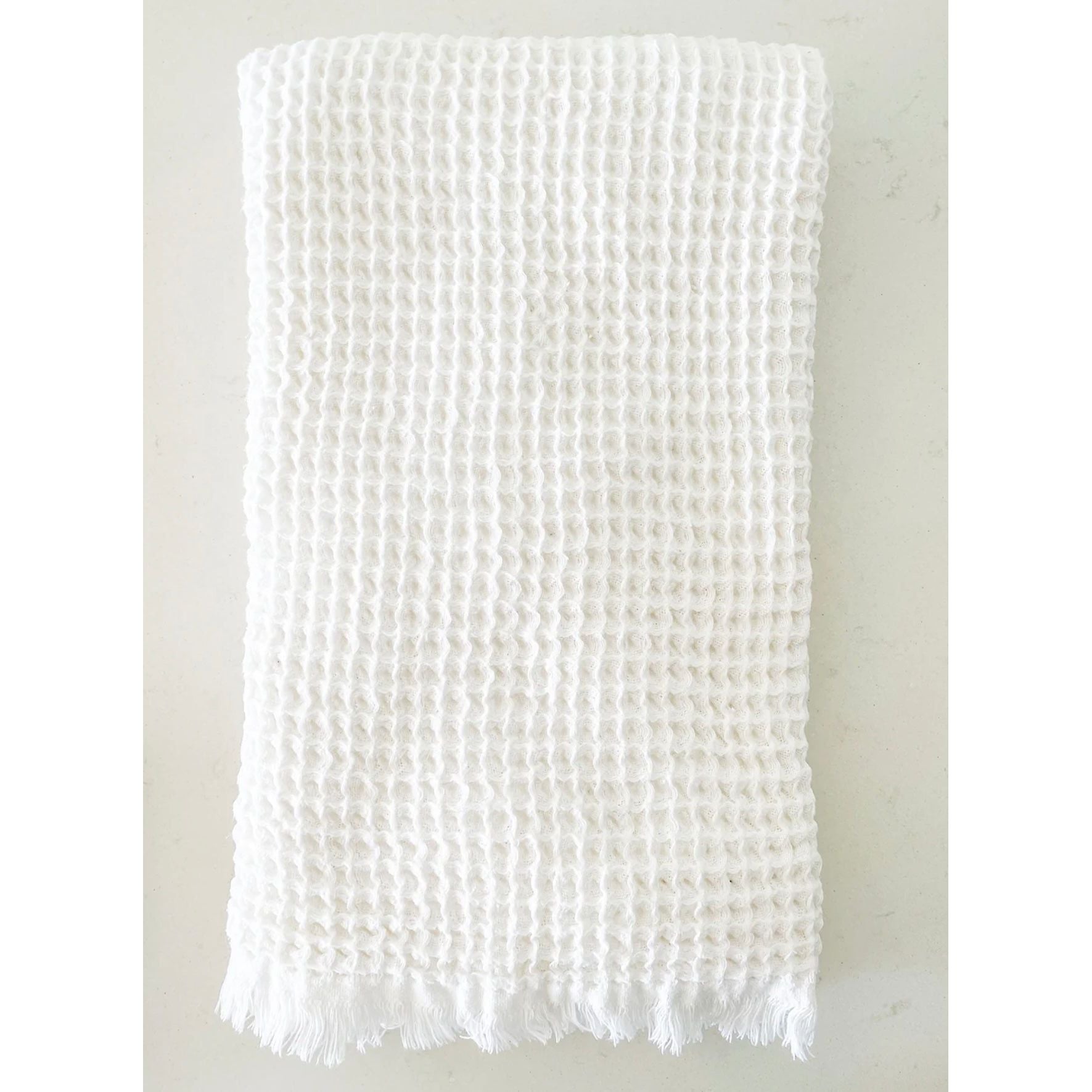 Anaya Home Turkish Cotton Waffle Weave Bath Towels - Image 2