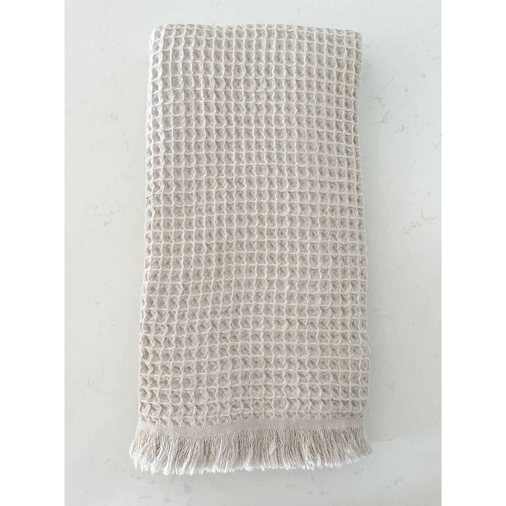 Anaya Home Turkish Cotton Waffle Weave Bath Towels - Image 3