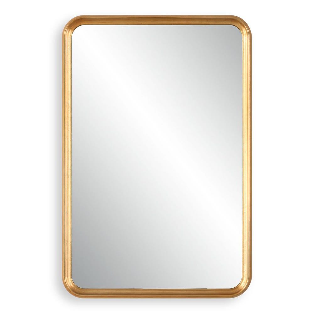 Casa Bella Living Gold Leaf Rounded Corners Mirror - Image 3