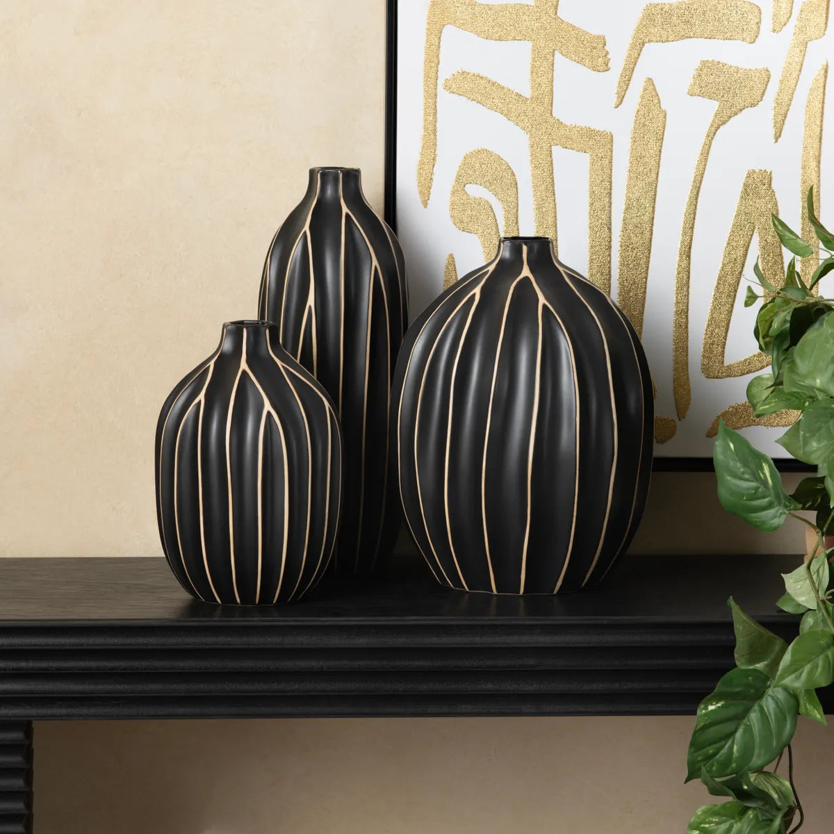 Crestview Collection Evans Vases ~ Set Of 3 - Image 1
