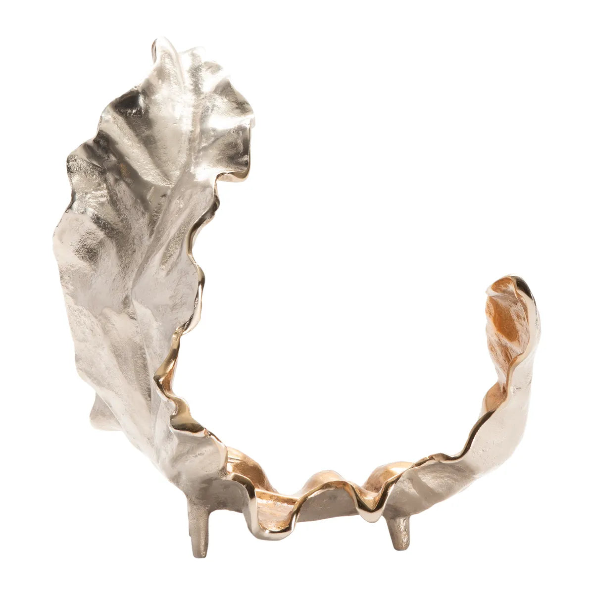 Crestview Collection Willow Medium Two-Toned Sculptural Leaf I - Image 1