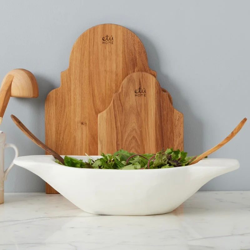 etúHOME Mod White Dough Bowl ~ Small ~ IN-STORE PURCHASE ONLY - Image 1