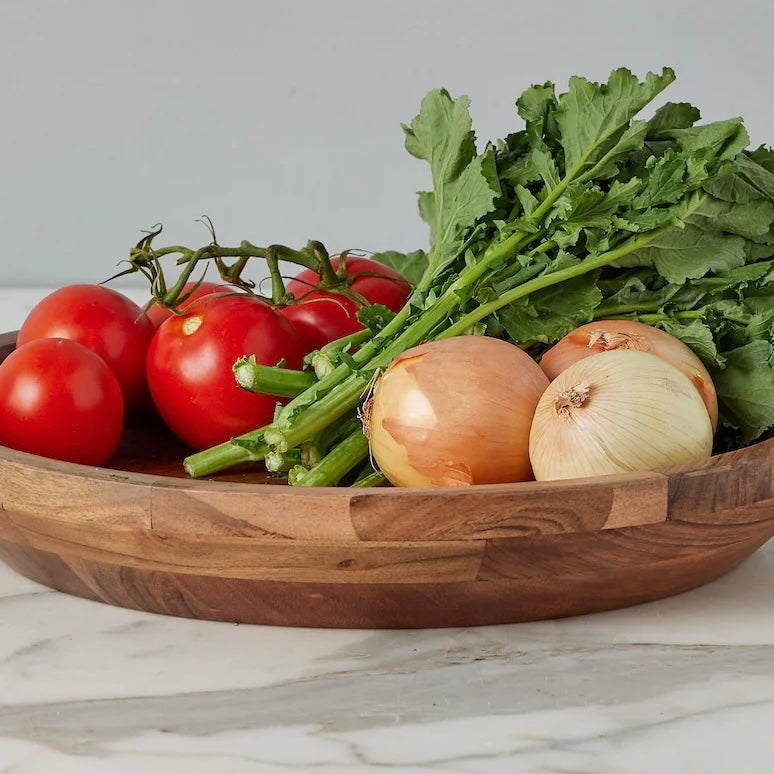 etúHOME Acacia Wood Couscous Serving Bowl ~ IN-STORE PURCHASE ONLY