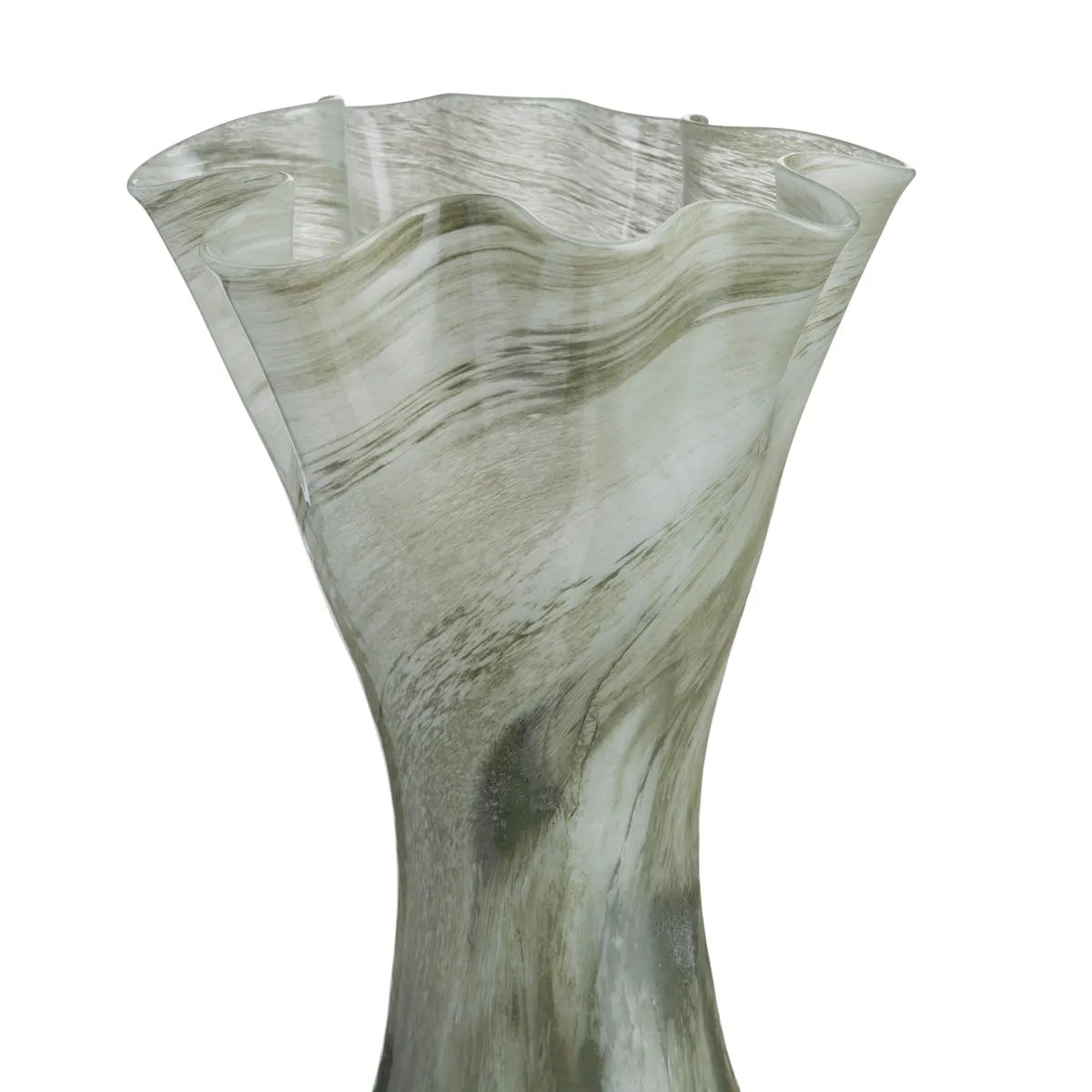 Crestview Collection Large Grantham Green Glass Vase - Image 2