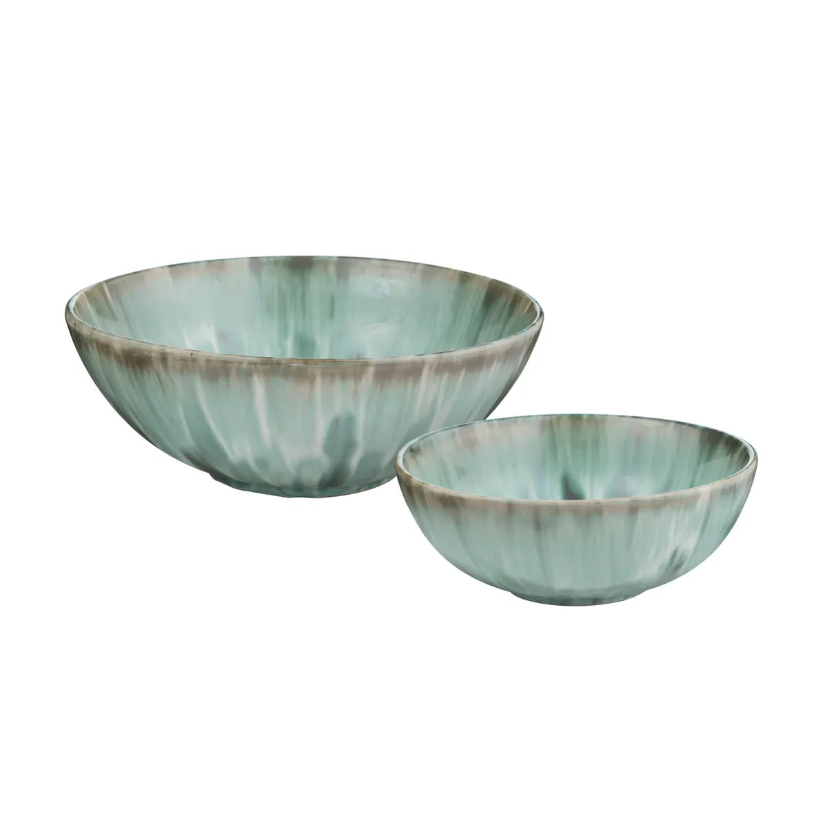 Crestview Collection Margot Ceramic Bowls ~ Set Of 2 - Image 1