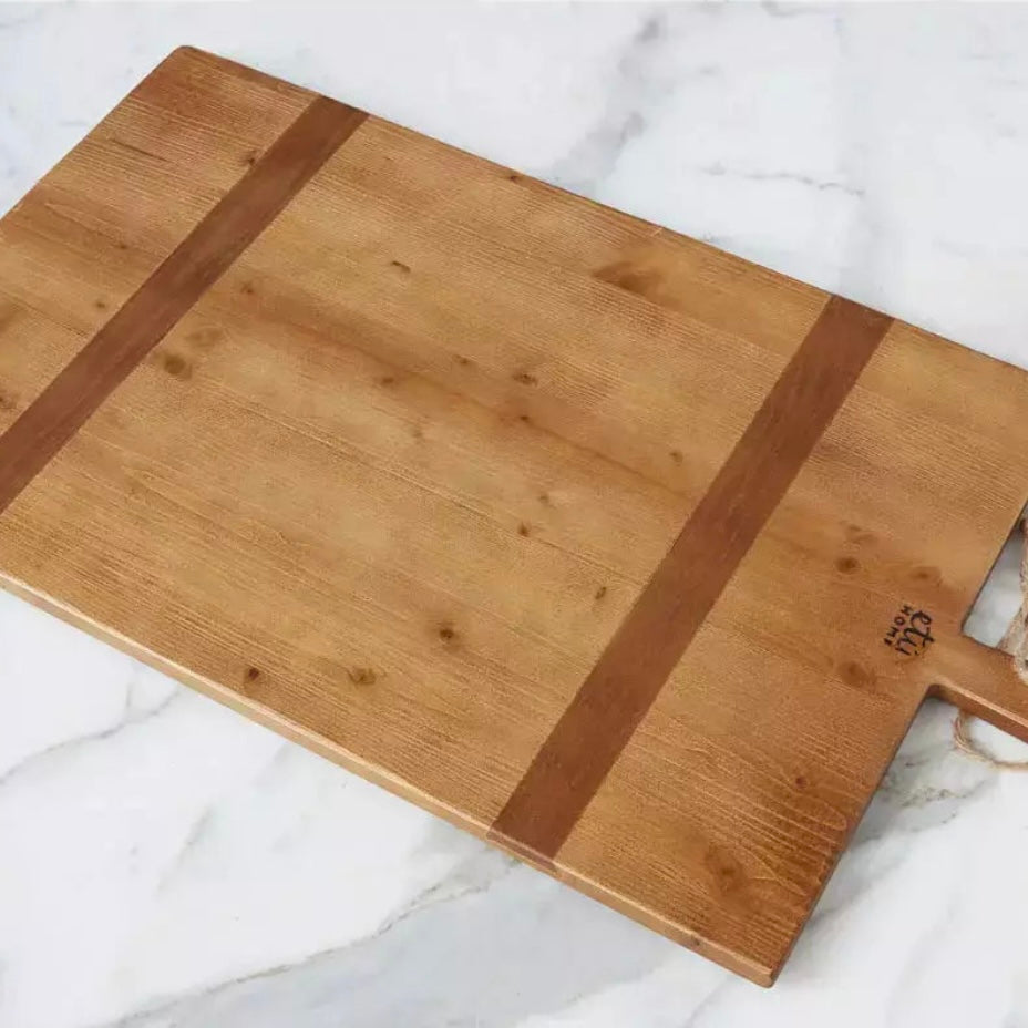 etúHOME Rectangle Pine Large Charcuterie Board  ~ IN-STORE PURCHASE ONLY - Image 1