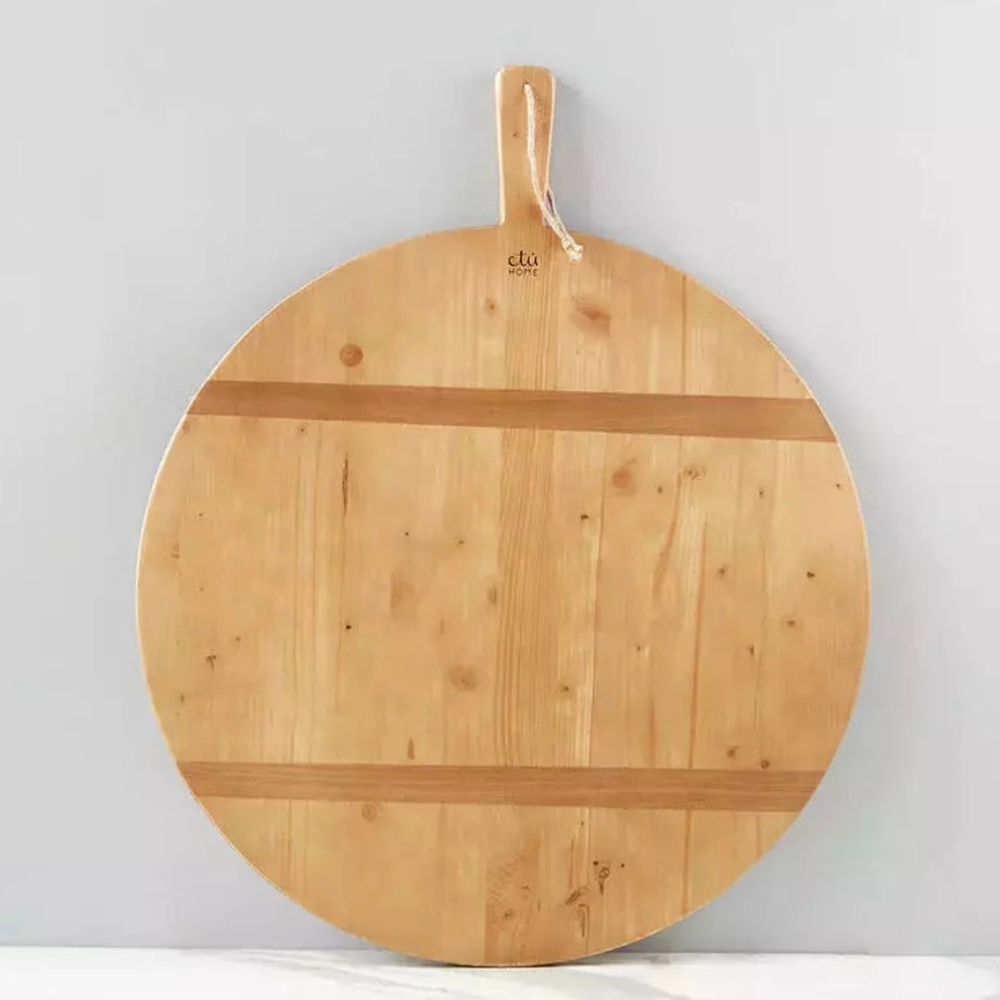 etúHOME Round Pine Extra Large Charcuterie Board ~ IN-STORE PURCHASE ONLY