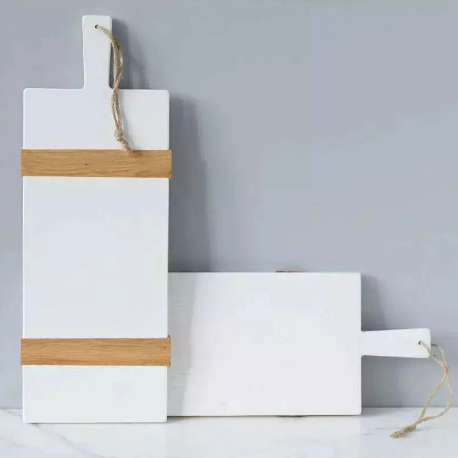 etúHOME White Rectangle Mod Small Charcuterie Board ~ IN-STORE PURCHASE ONLY - Image 1