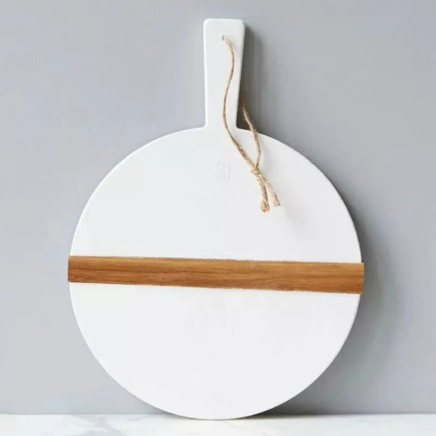 etúHOME White Round Mod Small Charcuterie Board ~ IN-STORE PURCHASE ONLY