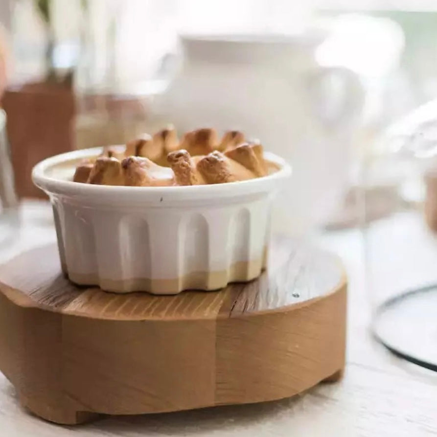 etúHOME Classic Small Round Reclaimed Wood Trivet ~ IN-STORE PURCHASE ONLY