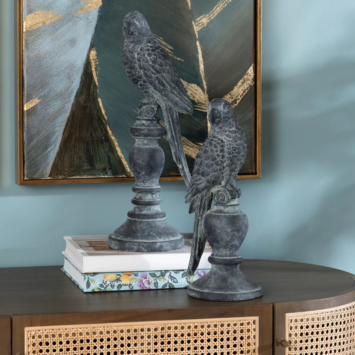 Crestview Collection Parrott Statue ~ Set Of 2 - Image 1