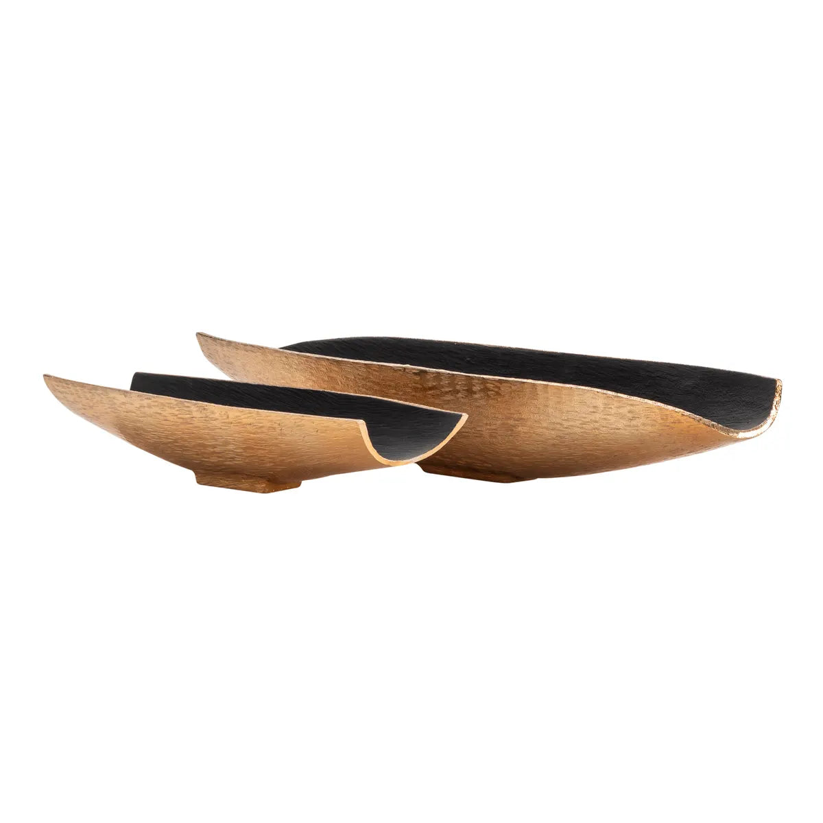 Crestview Collection Zara Two-toned Nesting Boat Shaped Bowl ~ Set Of 2 - Image 1