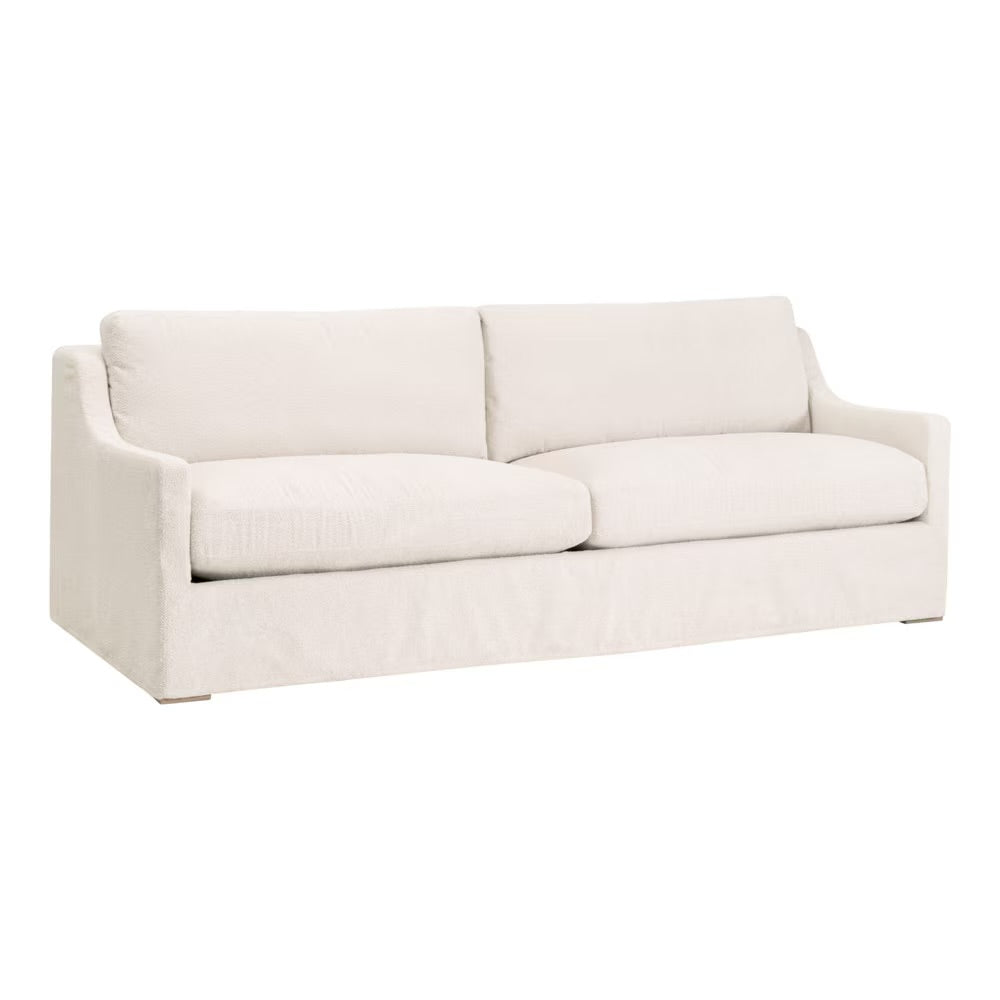 Essentials For Living Colin Outdoor 94” Slope Arm Slipcover Sofa ~ Performance Harborside-Ivory With Desert Accoya - Image 2