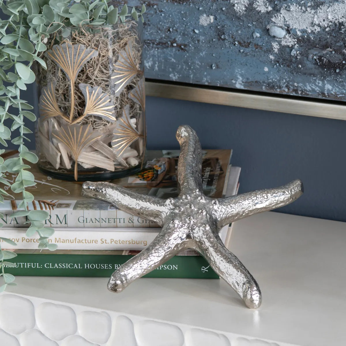 Crestview Collection Silver Starfish ~ Set Of 2 - Image 1