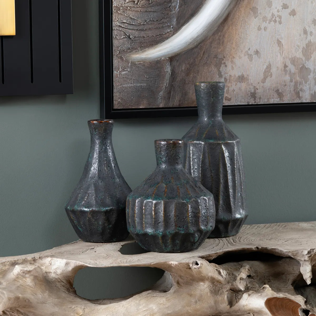 Crestview Collection Sutter Vases ~ Set Of 3 - Image 1