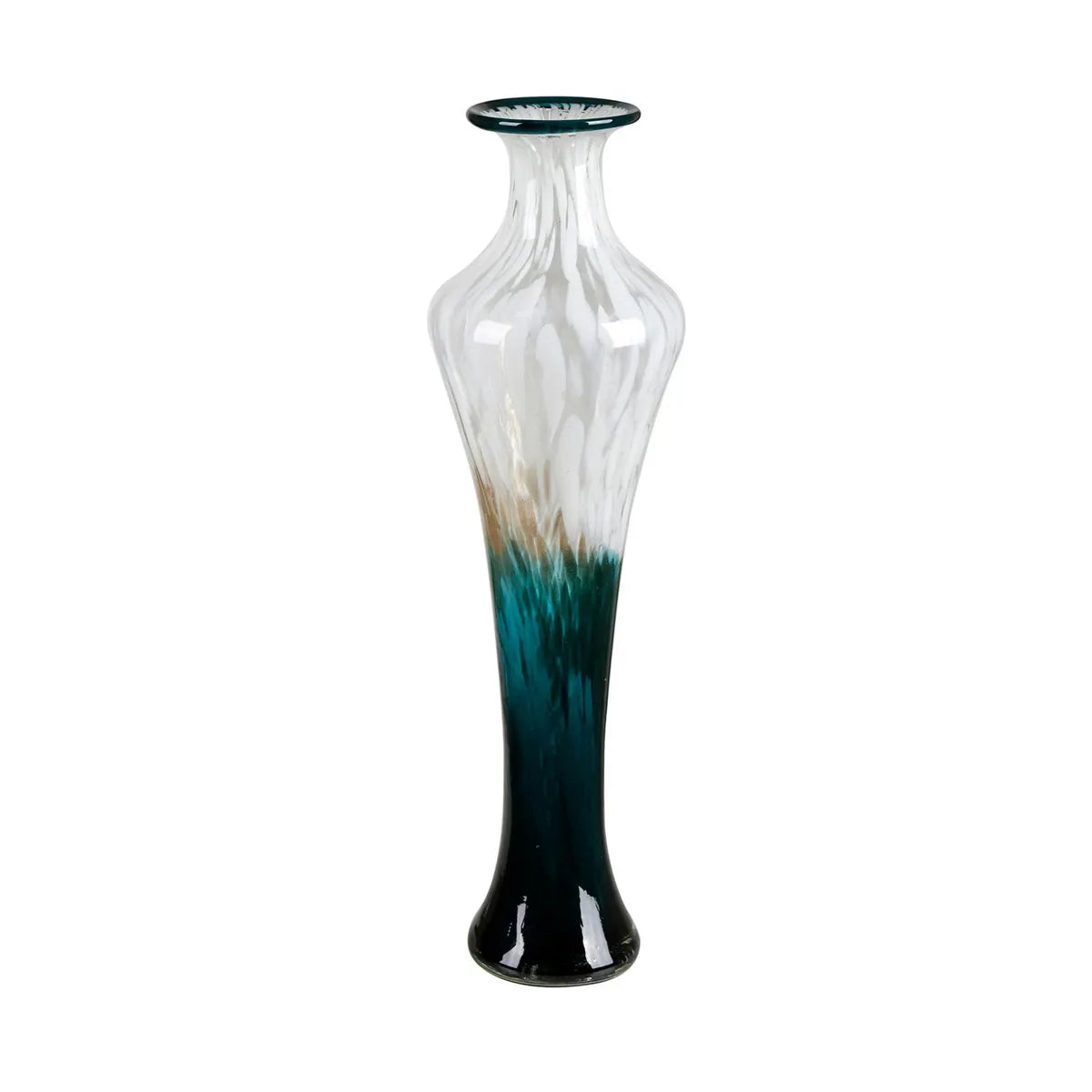 Crestview Collection Large Glass Crossley Vase - Image 1