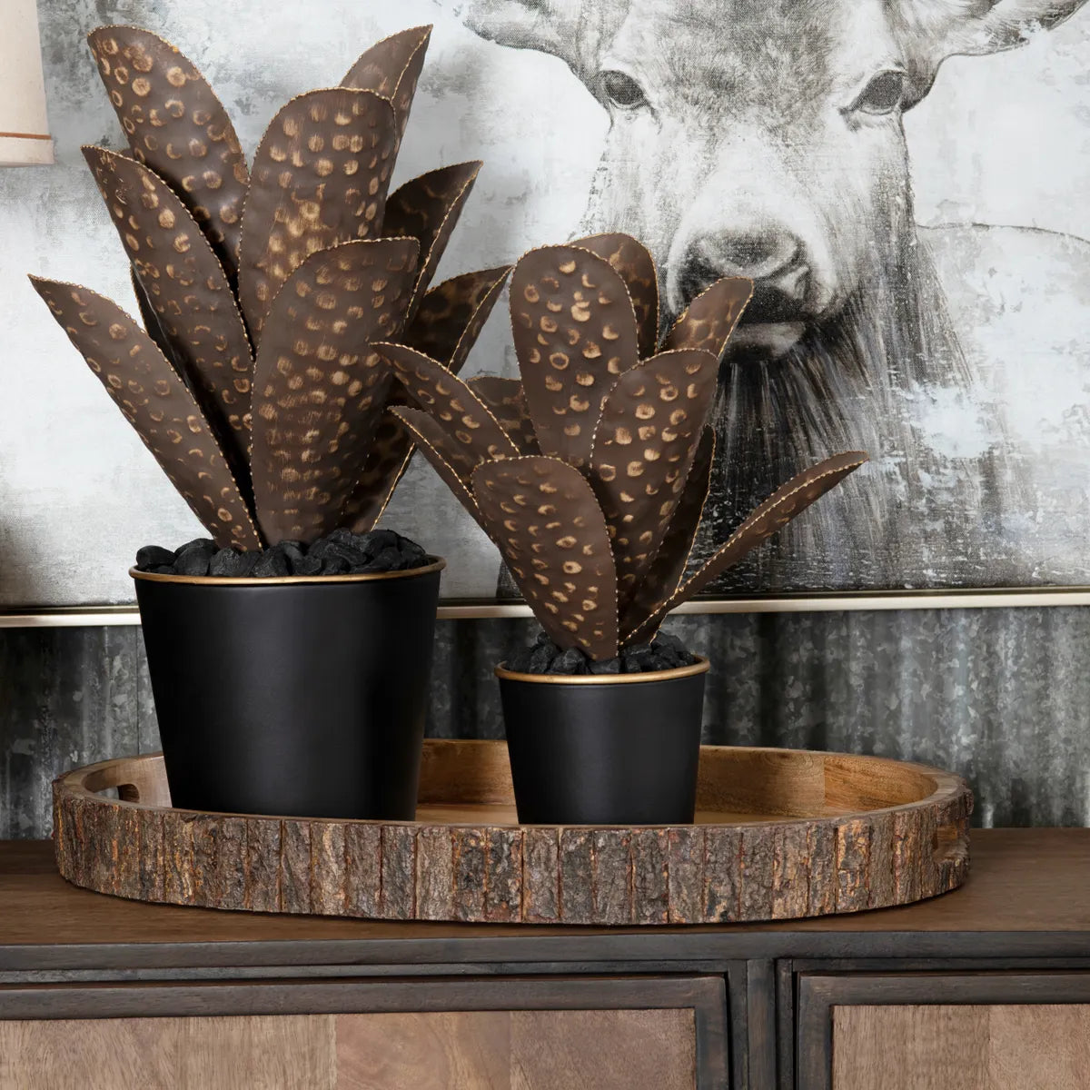 Crestview Collection Ponderosa Oval Trays ~ Set Of 2 - Image 1