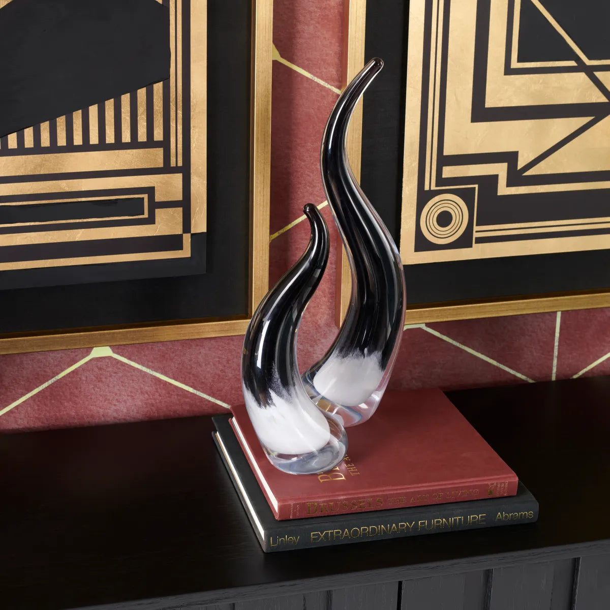 Crestview Collection Large Hollace Horn Sculpture - Image 2