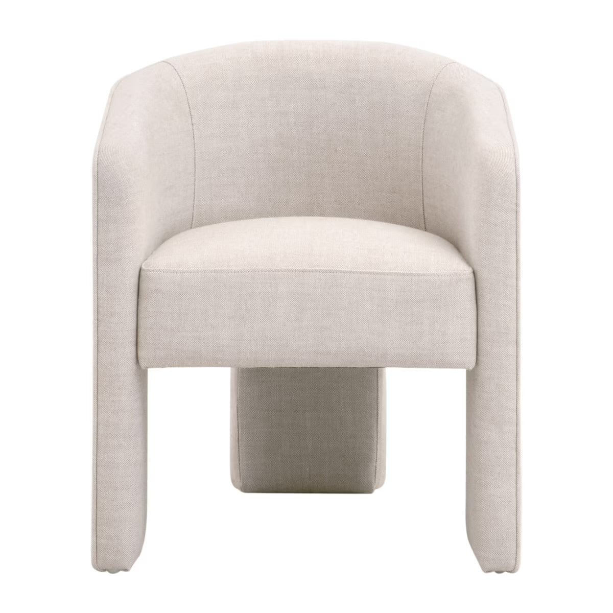 Essentials For Living Hall Arm Dining Chair ~ Performance Bisque French Linen - Image 1