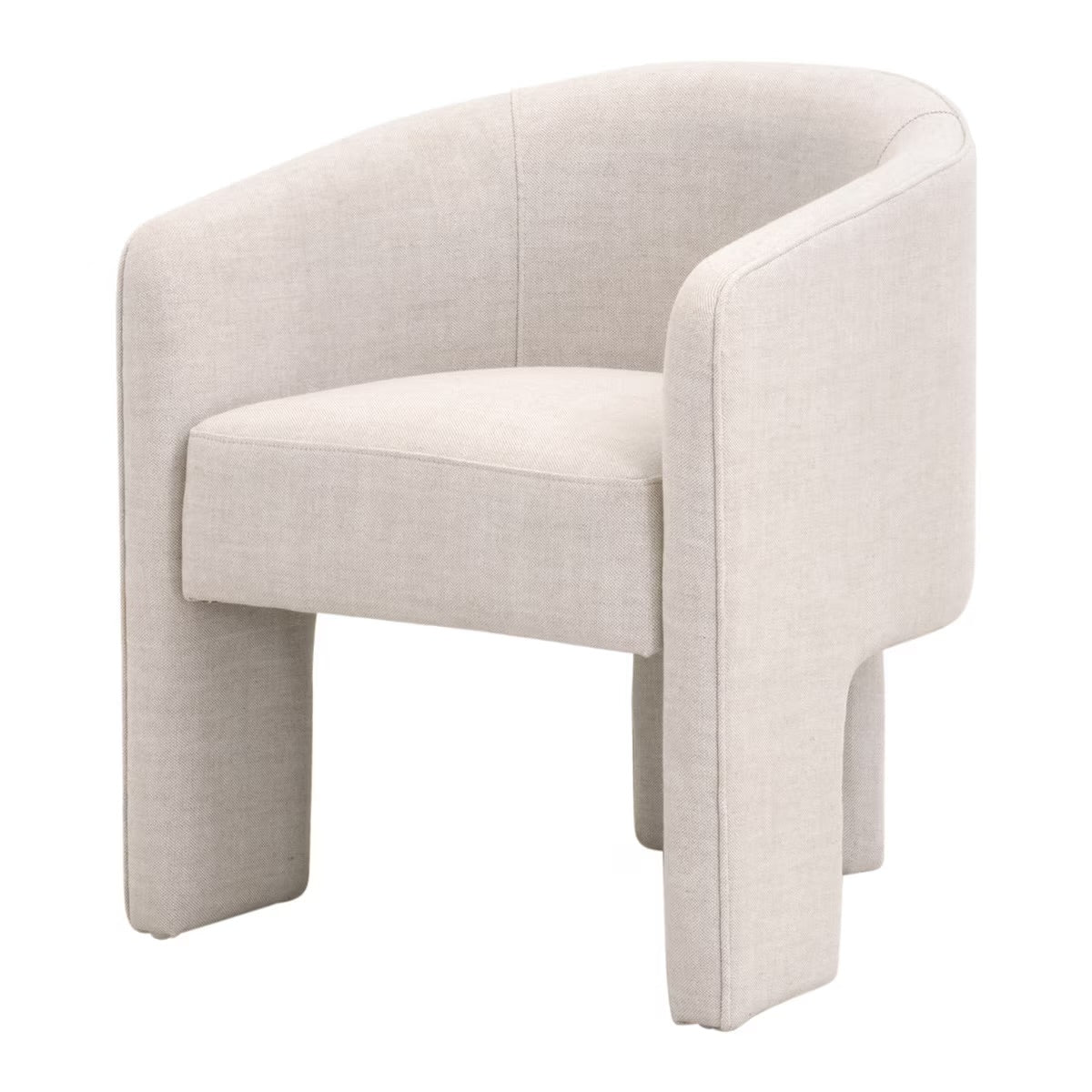 Essentials For Living Hall Arm Dining Chair ~ Performance Bisque French Linen - Image 2