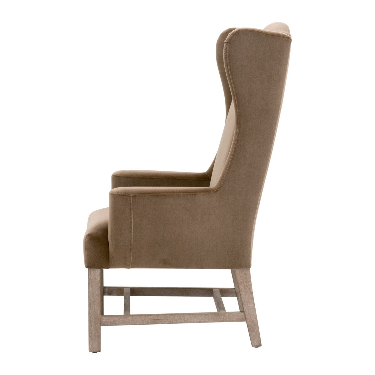 Essentials For Living Bennett Arm Dining Chair ~ Caramel Velvet With Natural Gray Oak Frame - Image 3