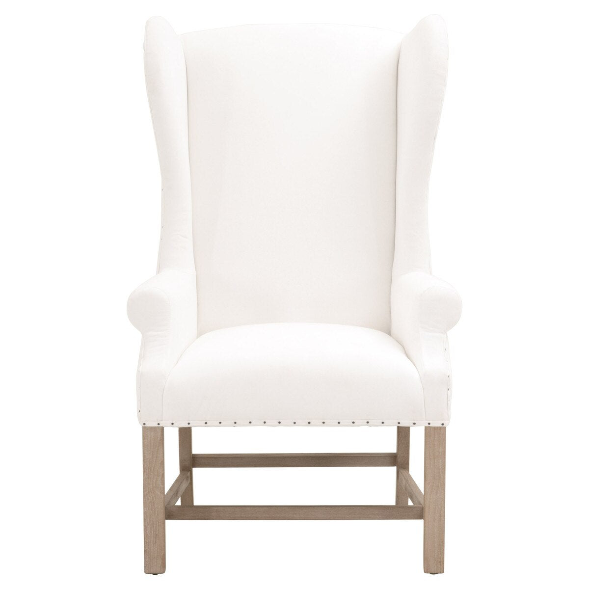 Essentials For Living Chateau Arm Dining Chair ~ LiveSmart Peyton-Pearl With Natural Gray Ash Frame - Image 1