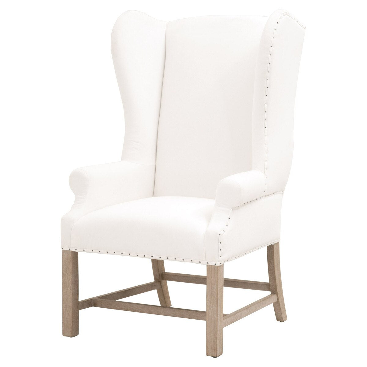 Essentials For Living Chateau Arm Dining Chair ~ LiveSmart Peyton-Pearl With Natural Gray Ash Frame - Image 2