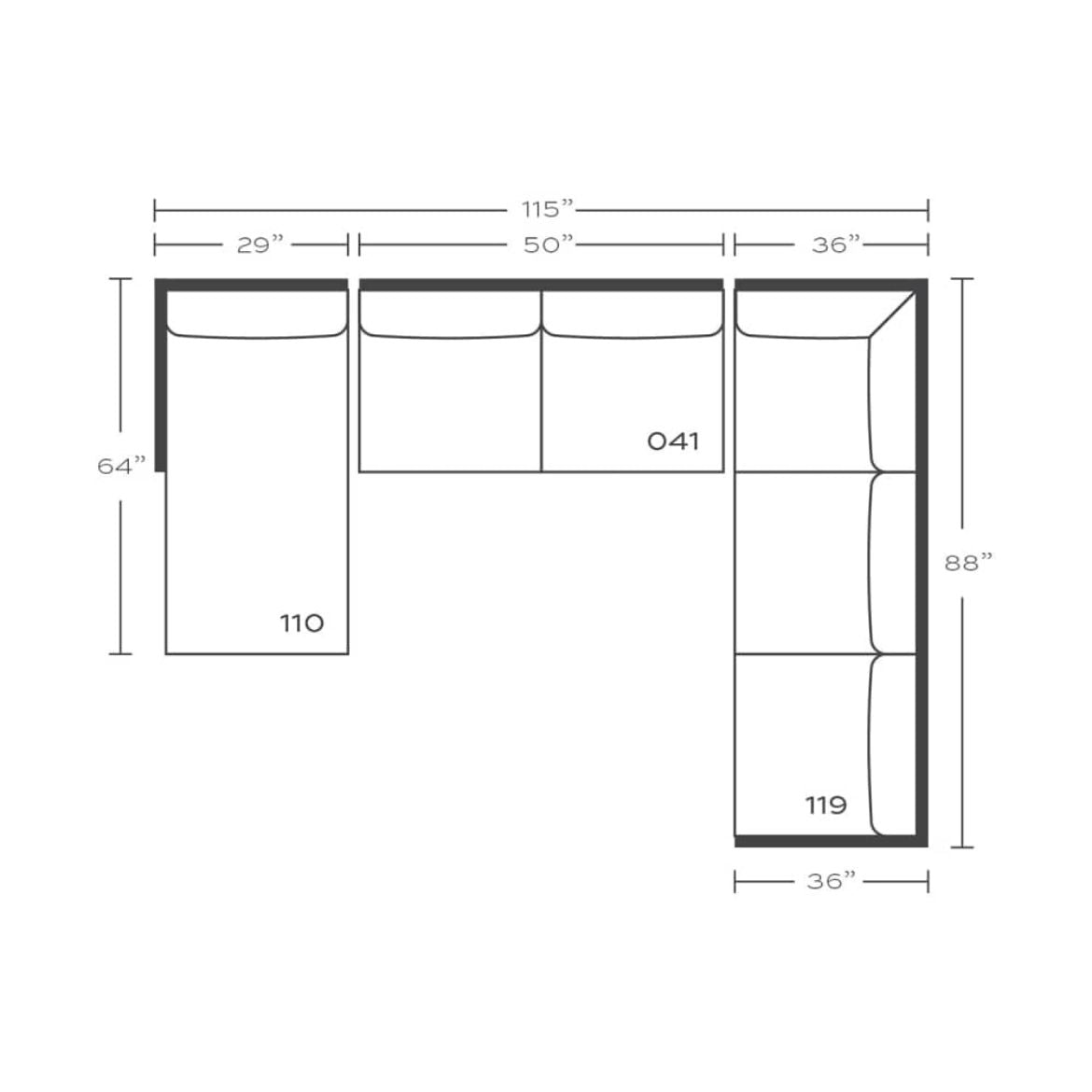 Rowe Furniture Martin Sectional  ~ Available To Custom Order In All Fabrics and Configurations - Image 2