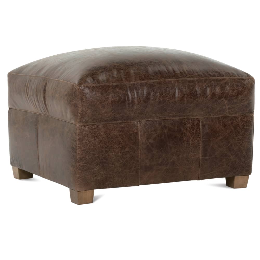 Rowe Furniture Lilah Leather Ottoman ~ Available To Custom Order In All Leathers - Image 2