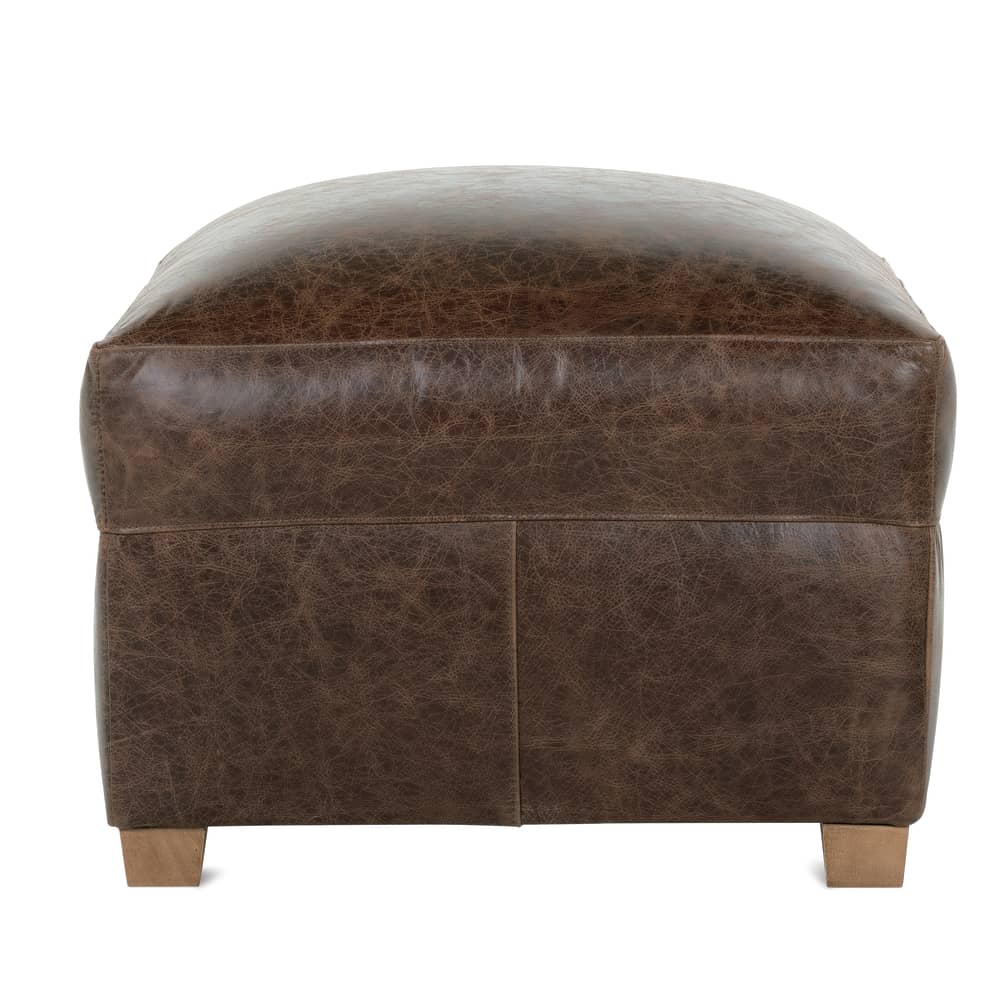 Rowe Furniture Lilah Leather Ottoman ~ Available To Custom Order In All Leathers - Image 3