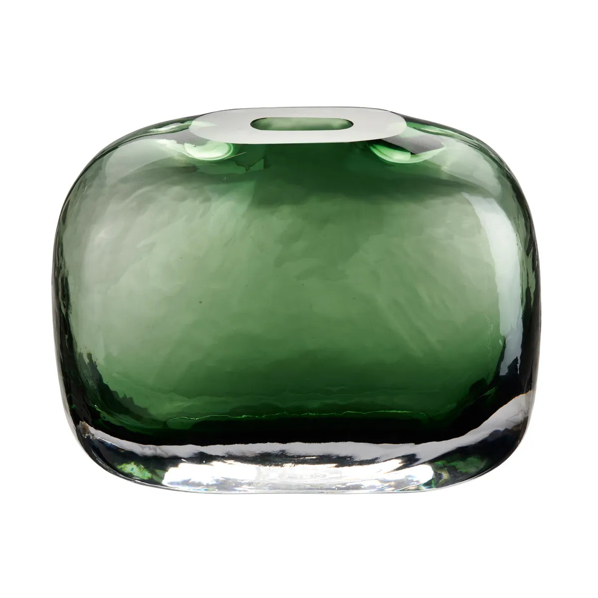 Crestview Collection Large Green Bellmere Glass Vase - Image 1