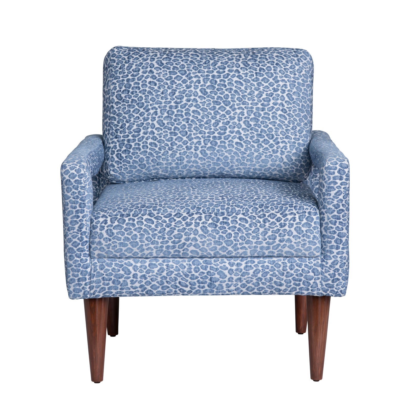 Crestview Collection Olaf Blue and White Accent Chair - Image 2