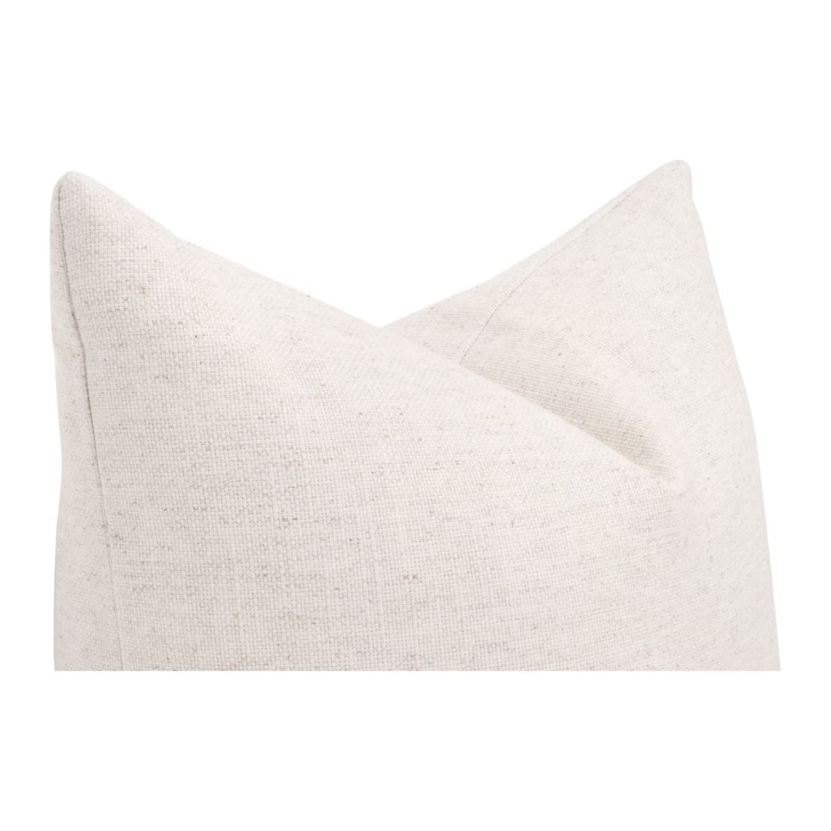 Essentials For Living The Basic 22” Essential Pillow ~ Performance Textured Cream Linen - Image 3