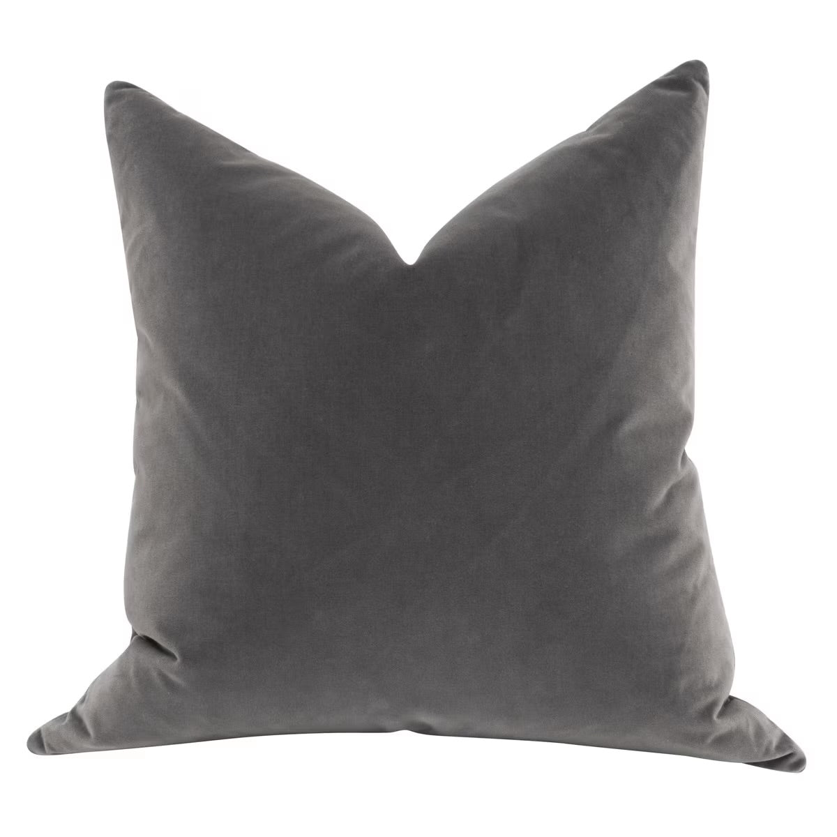 Essentials For Living The Basic 26” Essential Euro Pillow ~ Dark Dove Velvet - Image 1