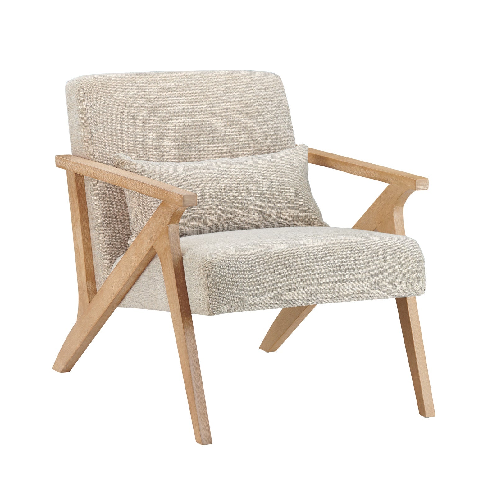 Crestview Collection Vance Off White Accent Chair - Image 1