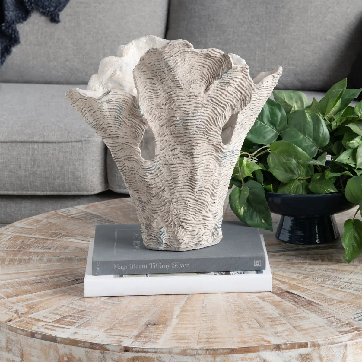 Crestview Collection Deacon Coral Sculpture - Image 1
