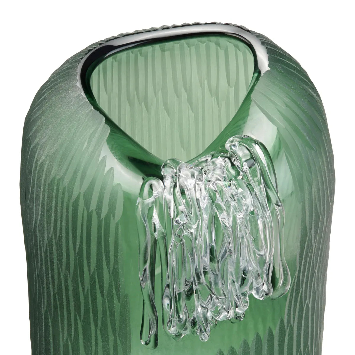 Crestview Collection Large Glass Green Glenmore Vase - Image 2