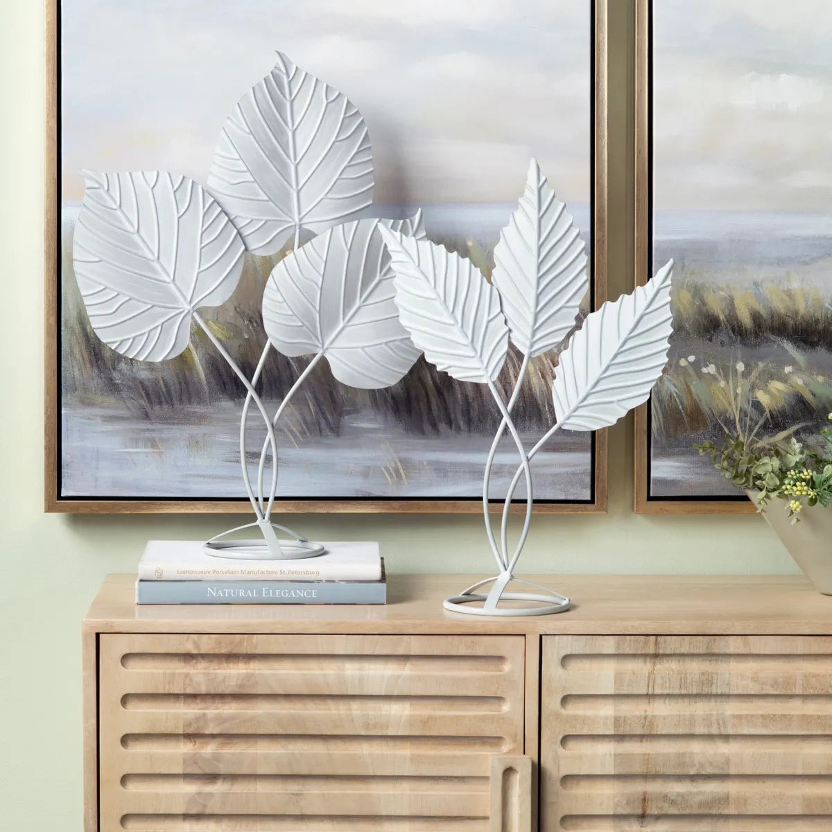 Crestview Collection Pinot Leaves Sculpture - Image 1