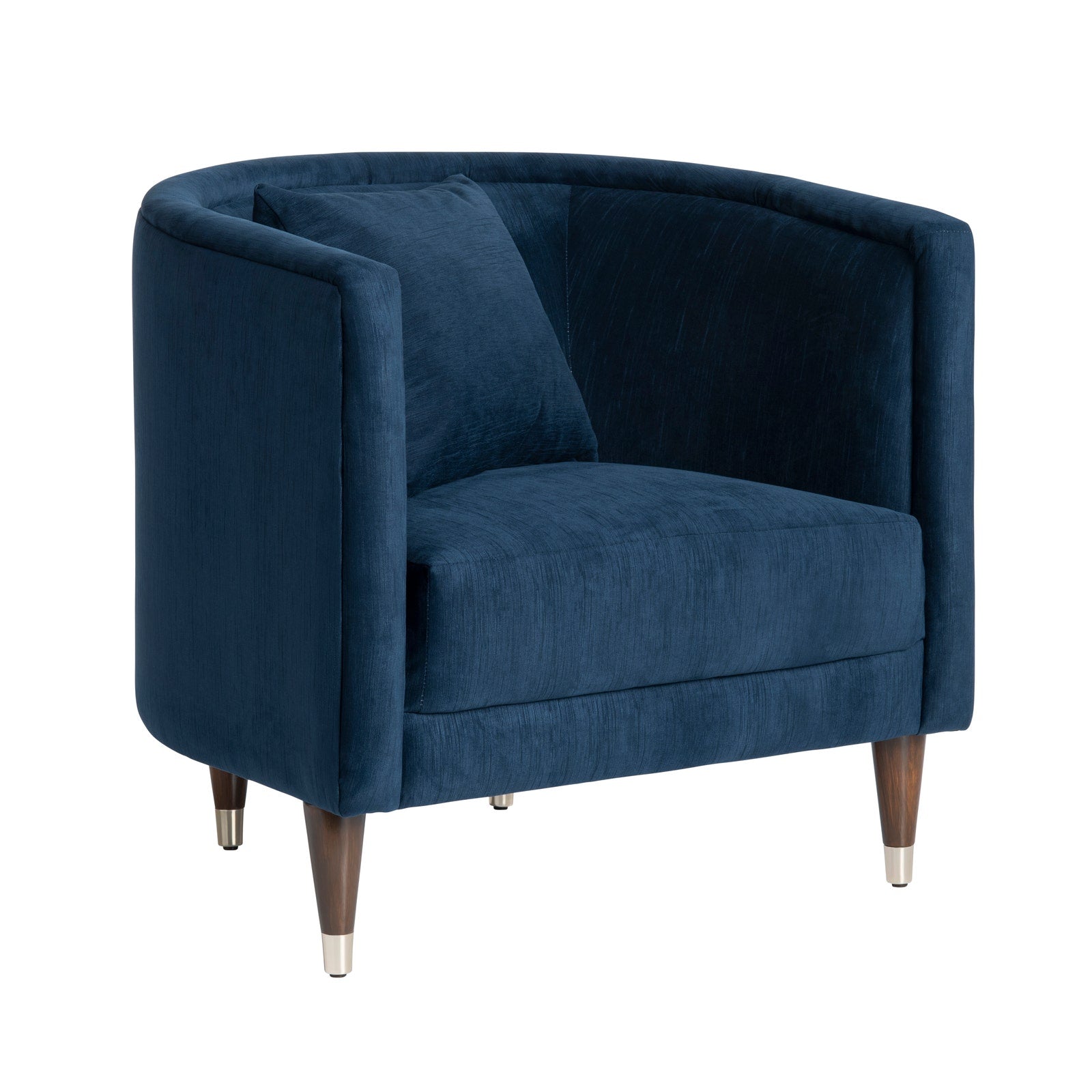 Crestview Collection Tarek Sergovia Marino Blue Armchair - Image 3