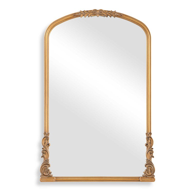 Casa Bella Living Engineered Wood Finished Rich Antique Gold Mirror - Image 2
