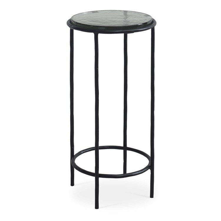 Casa Bella Living Finished Black Textured Iron Accent Table - Image 2