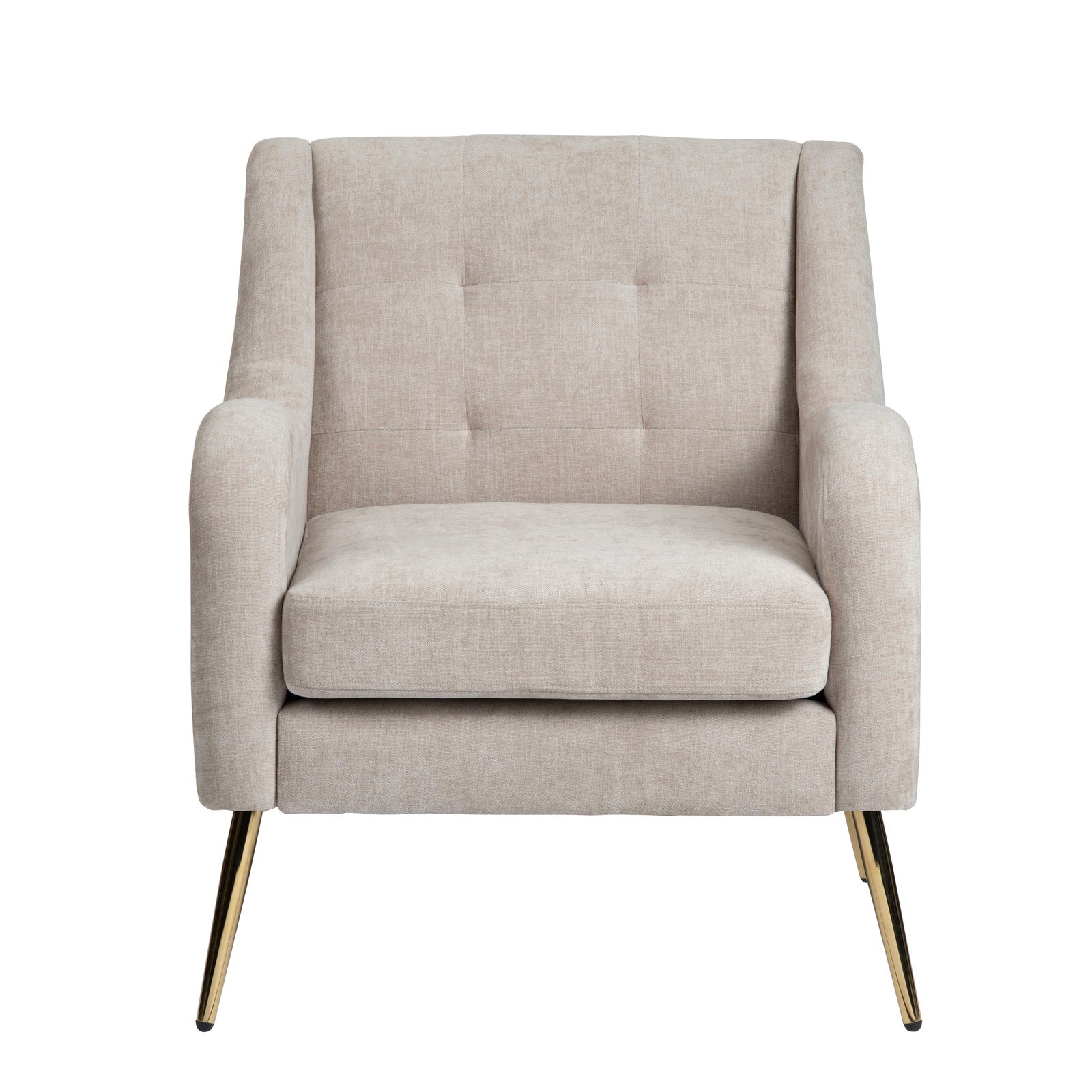 Crestview Collection Lanna Cream Tufted Accent Chair - Image 1