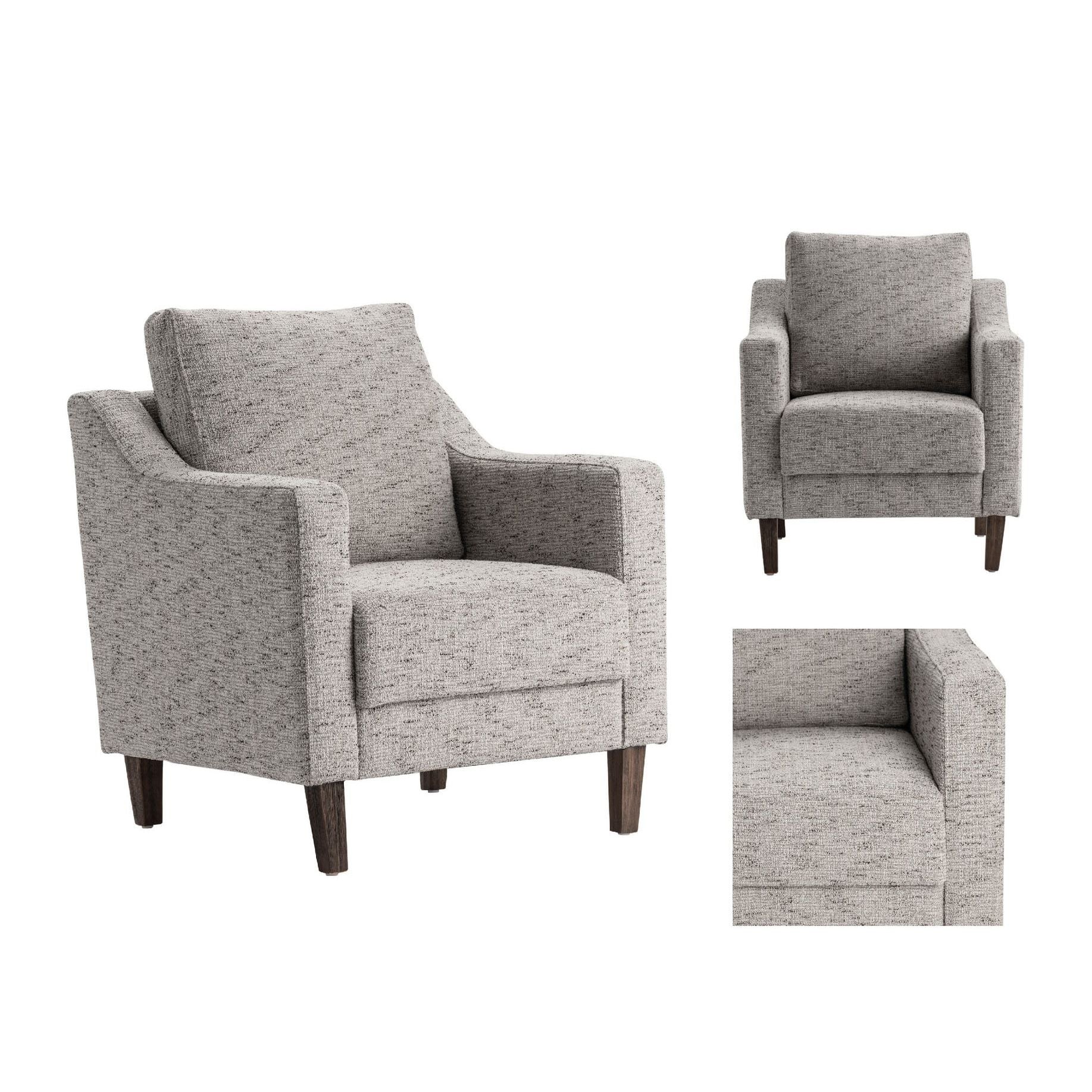 Crestview Collection Bedford Gray Accent Chair - Image 3