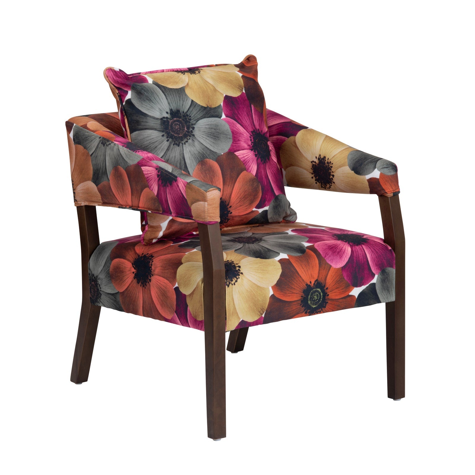 Crestview Collection Flora Bright Floral Accent Chair - Image 1