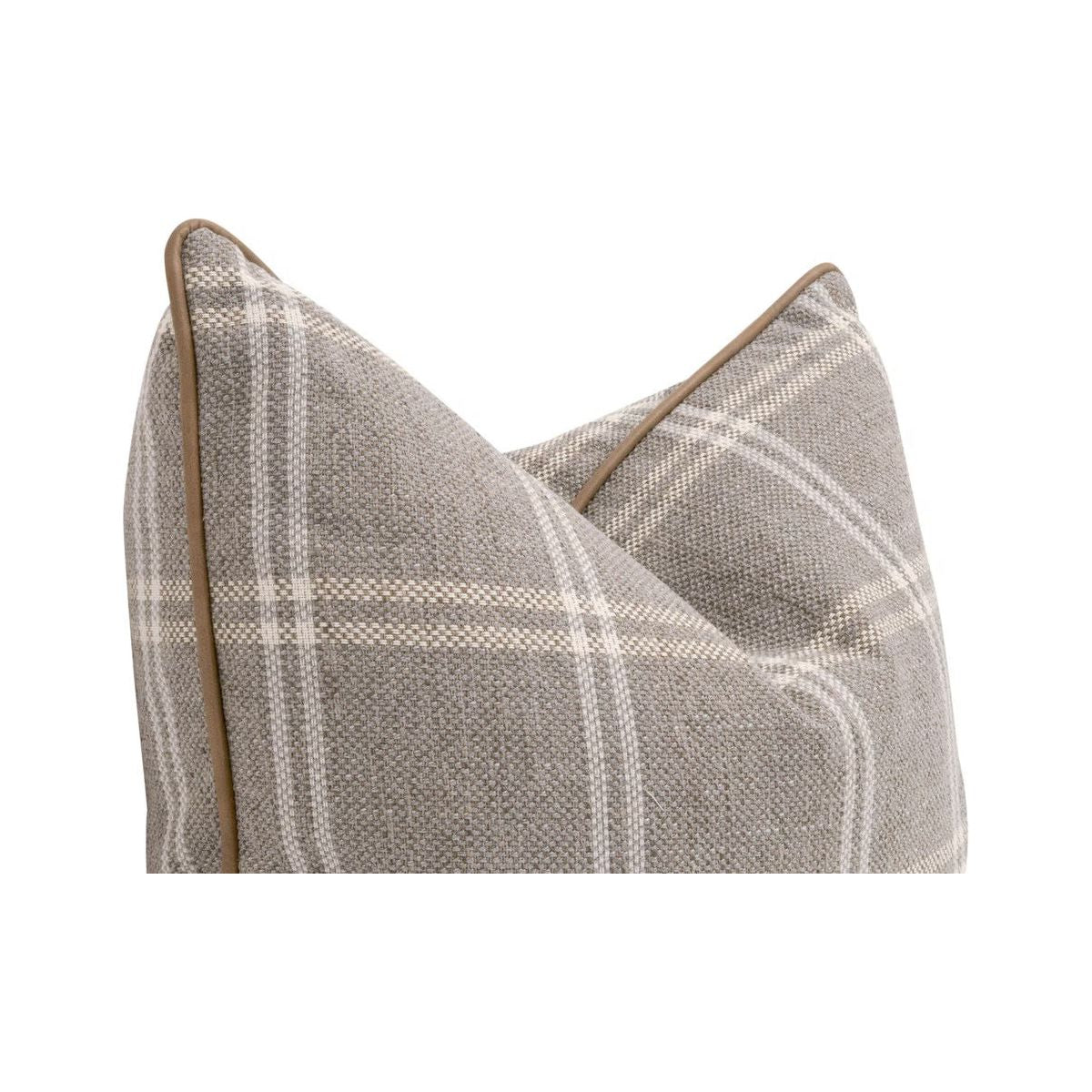 Essentials For Living The Not So Basic 22” Essential Pillow ~ LiveSmart Walden-Stone, Ivanhoe Toast Piping - Image 3