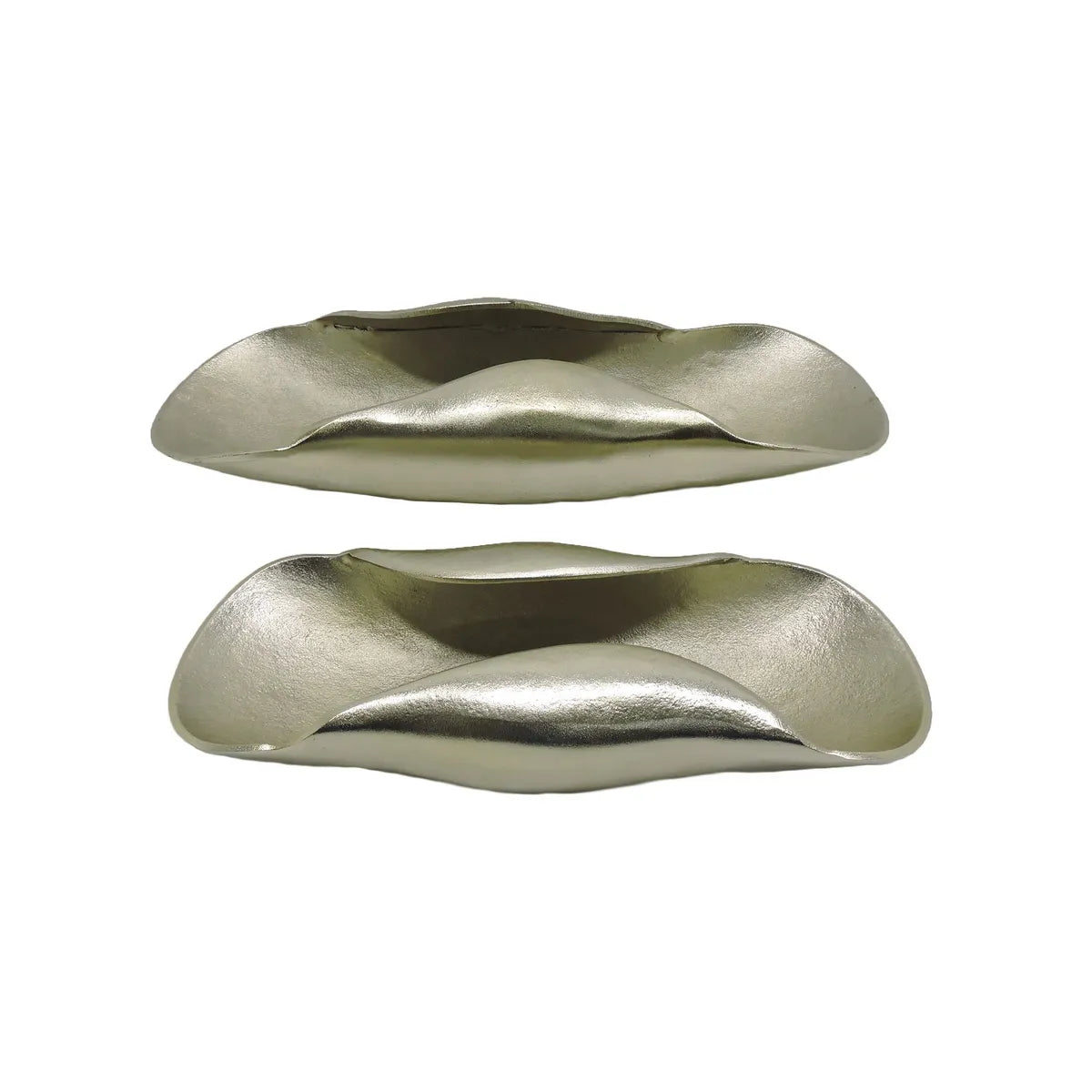 Crestview Collection Truett Gold Trays ~ Set Of 2 - Image 1